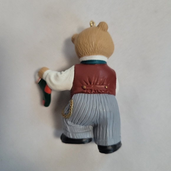 Hallmark Keepsake Xmas Ornament Lot of 3 1990's Bearinger Bears - Picture 9 of 13